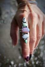 THE FAIRY RING // PIPE OPAL, PALOMINO VARISCITE, WHITE BUFFALO + SILVER // SIZE 6.5 //