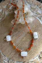 ETHIOPIAN FIRE OPAL + WHITE BUFFALO NECKLACE