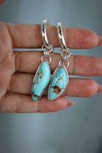 ROYSTON TURQUOISE + STERING SILVER HOOP EARRINGS
