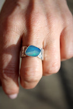 PIXIE DUST RING // AUSTRALIAN OPAL + SILVER // SIZE 6