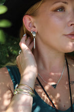 SAVANAH EARRINGS // WHITE BUFFALO + SILVER