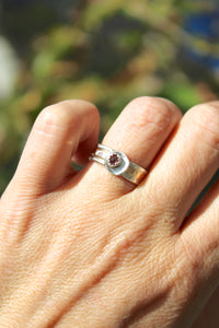 EMY RING // PINK TOURMALINE, SOLID 14K GOLD + SILVER