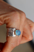 PIXIE DUST RING // AUSTRALIAN OPAL + SILVER // SIZE 7