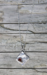 UMBA SAPPHIRE + SILVER NECKLACE