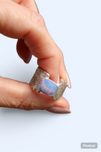 PIXIE DUST RING // AUSTRALIAN OPAL + SILVER // SIZE 7