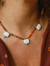 ETHIOPIAN FIRE OPAL + WHITE BUFFALO NECKLACE