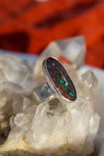 BERMUDA RING // BOULDER OPAL + SILVER // SIZE 9
