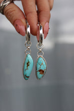 ROYSTON TURQUOISE + STERING SILVER HOOP EARRINGS