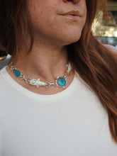 GLACIER NECKLACE // TURQUOISE, WHITE BUFFALO + SILVER