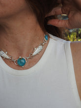 GLACIER NECKLACE // TURQUOISE, WHITE BUFFALO + SILVER