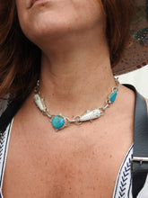 GLACIER NECKLACE // TURQUOISE, WHITE BUFFALO + SILVER