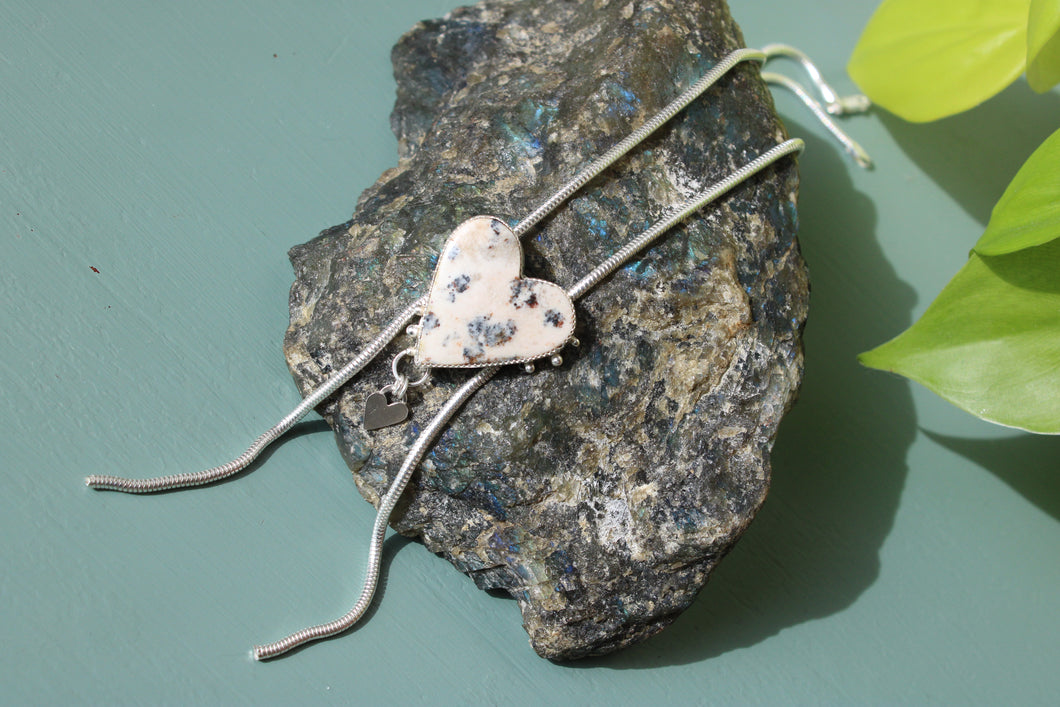 SWEETHEART BOLO // WHITE BUFFALO + SILVER