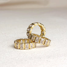 ETERNITY RING // CUBIC ZIRCONIA + GOLD FILLED BAND