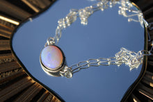 OPAL + SILVER NECKLACE