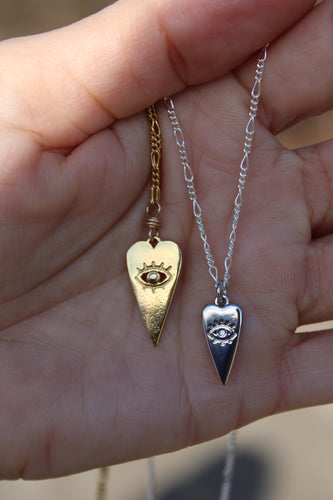 EVIL EYE HEART NECKLACES