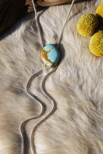 ROYSTON TURQUOISE +SILVER BOLO NECKLACE