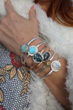 VARISCITE, SILVER + GOLD CUFF