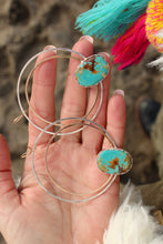 ROYSTON TURQUOISE + MIXED METAL HOOPS