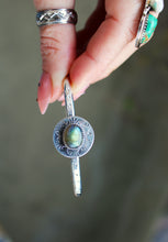 LABRADORITE + STERLING SILVER CUFF