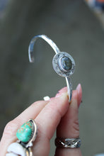 LABRADORITE + STERLING SILVER CUFF