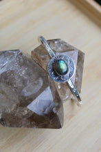 LABRADORITE + STERLING SILVER CUFF