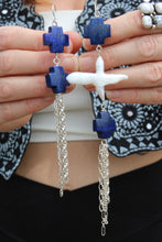 INDIGO EARRINGS // LAPIS LAZULI, PEARL + SILVER