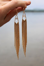 GOLD TASSEL + HERKIMER DIAMOND EARRINGS