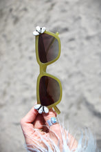WHITE BUFFALO + CHARTREUSE SUNGLASSES