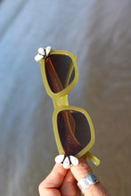 WHITE BUFFALO + CHARTREUSE SUNGLASSES