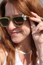 WHITE BUFFALO + CHARTREUSE SUNGLASSES