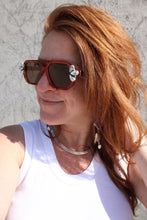 WHITE BUFFALO +  RED BROWN TORTOISE SUNGLASSES
