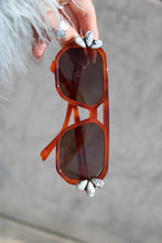 WHITE BUFFALO +  RED BROWN TORTOISE SUNGLASSES