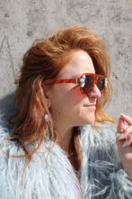WHITE BUFFALO +  RED BROWN TORTOISE SUNGLASSES