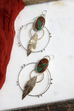 ROYSTON TURQUOISE BIRDS OF A FEATHER HOOPS
