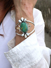 THE VENUS CUFF // TURQUOISE, WHITE BUFFALO + MIXED METAL