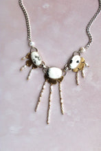 SANTORINI NECKLACE // WHITE BUFFALO, PEARL, SILVER + BRASS