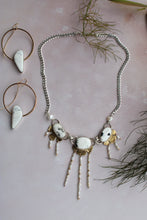 SANTORINI NECKLACE // WHITE BUFFALO, PEARL, SILVER + BRASS