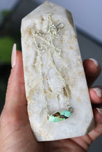MINT GREEN + STERLING SILVER NECKLACE
