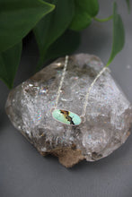 MINT GREEN + STERLING SILVER NECKLACE