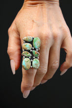 STAIRWAY TO HEAVEN RING // SONORA TURQUOISE + SILVER // SIZE 8
