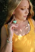 CHRYSOPRASE + STERLING SILVER EARRINGS