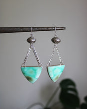CHRYSOPRASE + STERLING SILVER EARRINGS