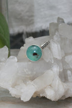 AQUAPRASE + SILVER RING // SIZE 8.5