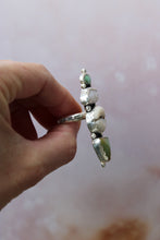 ISLAND RING // TURQUOISE, PEARL, COWRIE SHELL + SILVER // SIZE 9