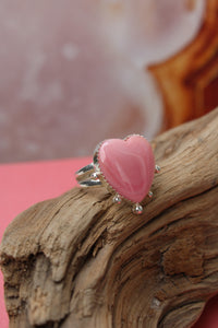 QUEEN OF HEARTS RING // QUEEN CONCH SHELL + SILVER // SIZE 7