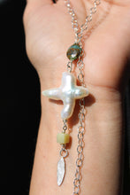THE CALI NECKLACE // PEARL, CHRYSOPRASE, SHELL, OPALIZED WOOD + SILVER