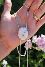 WHITE BUFFALO + SILVER CHAIN BOLO NECKLACE