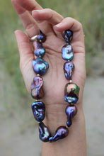 PURPLE BAROQUE PEARL NECKLACE