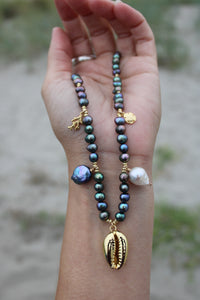 THE MIDNIGHT MERMAID CHARM NECKLACE