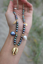 THE MIDNIGHT MERMAID CHARM NECKLACE